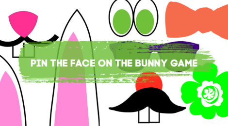 Pin the Face on the Bunny Game