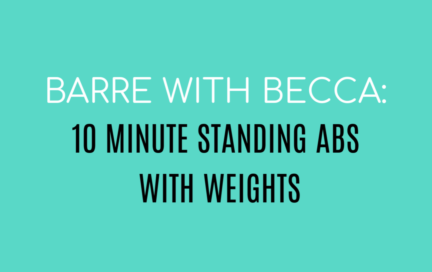 The 10-Minute Standing Ab Workout To Do With Dumbbells