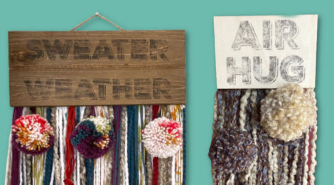 Fiber Yarn Art Signs in the Shop Now