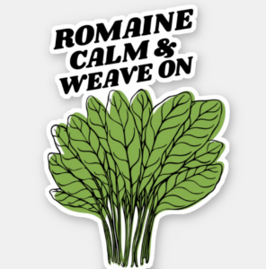 Romaine Calm & Weave On Sticker